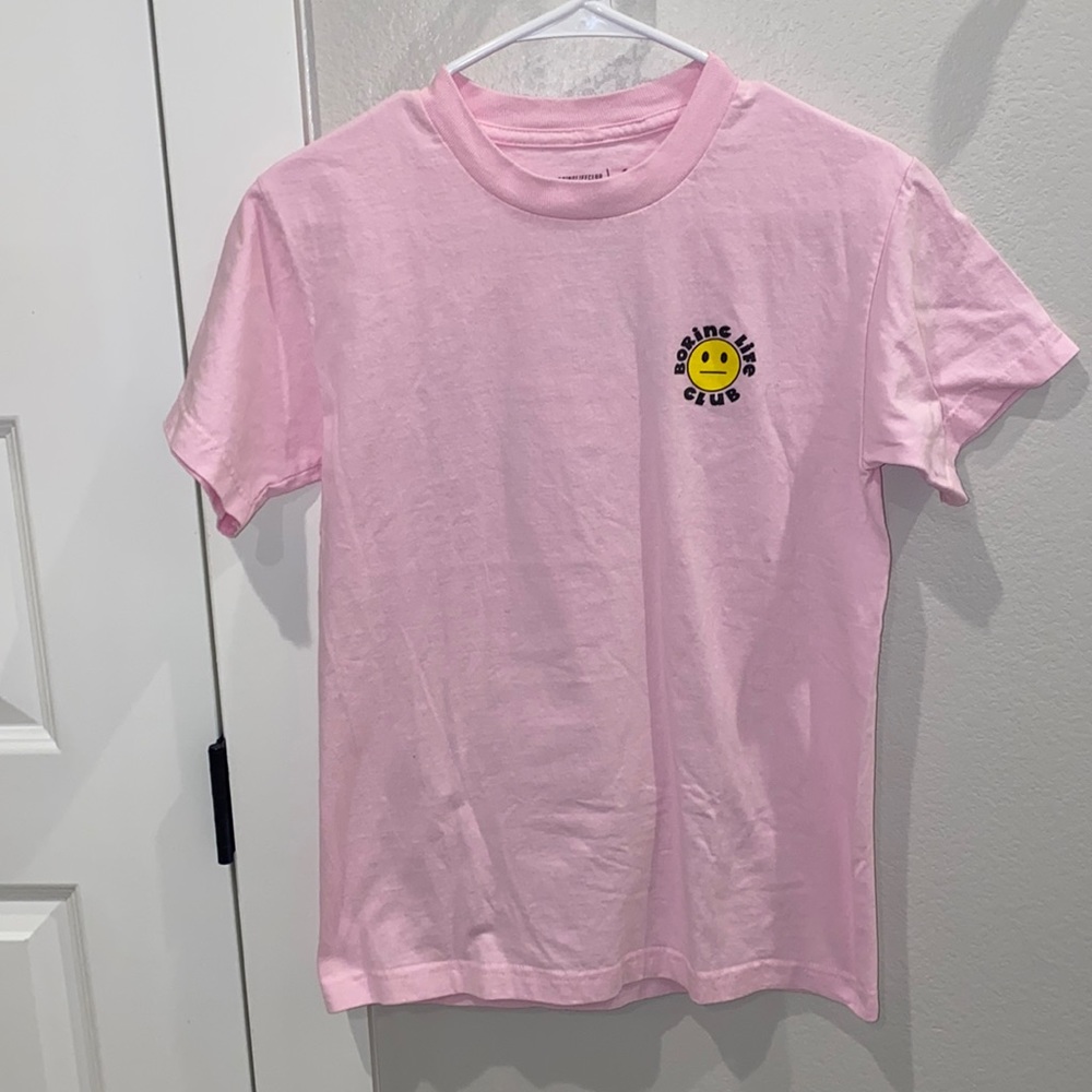 EUC Women’s Size S Small Screen Tee Boutique T-Shirt Boring Life Club Brand